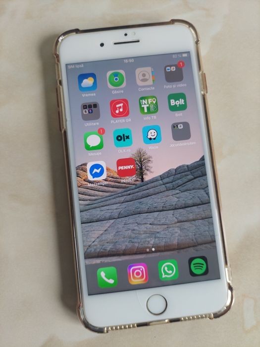 [7+] Vând Apple iPhone 7 Plus Gold de 128Gb + husă BONUS //poze reale