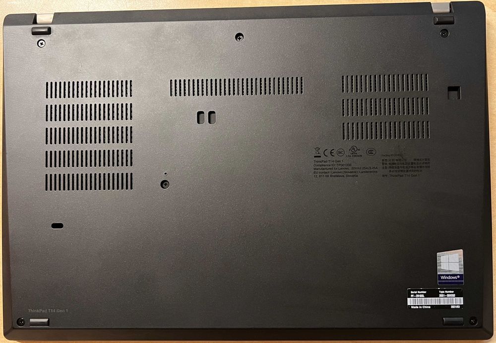 Lenovo ThinkPad T14 gen 1 (Intel i5, 16 GB RAM DDR4, 256 GB SSD)