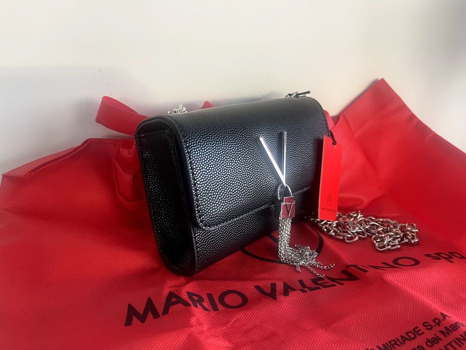 Valentino By Mario Valentino Divina Мини Клъч дамска чанта – черна