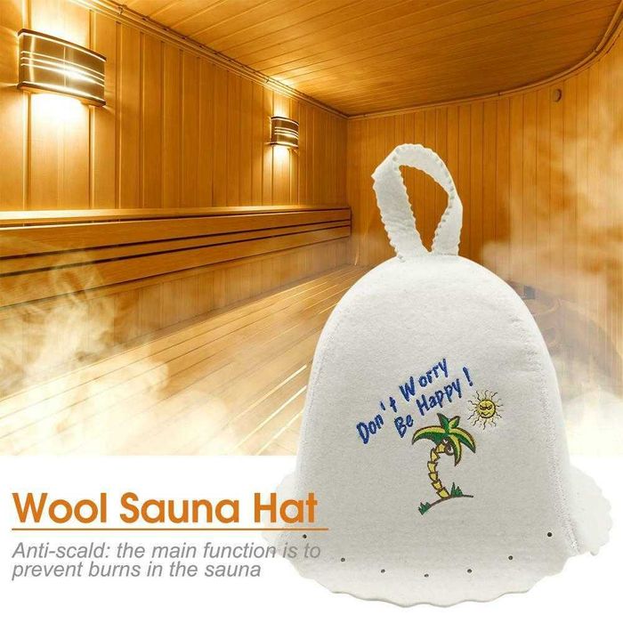 Шапки за сауна и за парна баня - 100% вълна - НАЙ НИСКА ЦЕНА