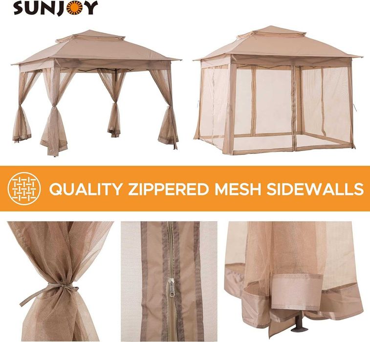 Градински павилион градинска шатра с 4 страници 3,30x3,30м. или 3х3м