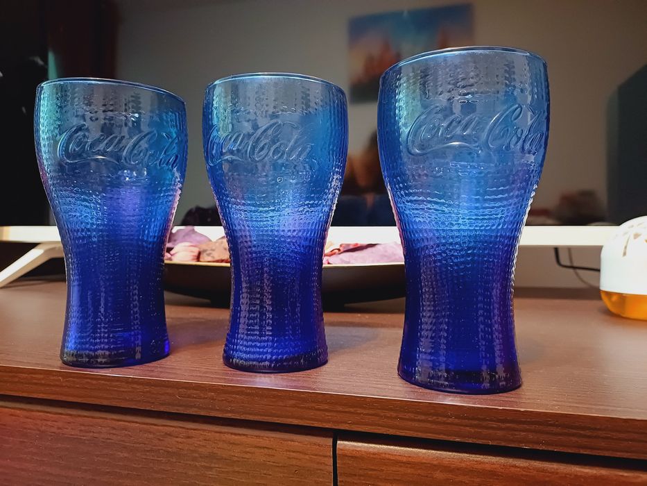 Pahare Coca Cola Gold retro