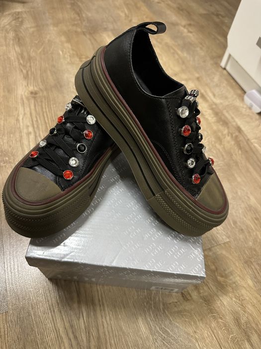 Teniși Piele Naturală Goe