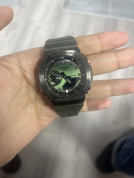 G shock 2100, зеленый, документы, коробка в наличии. Цена 70 000 тенге