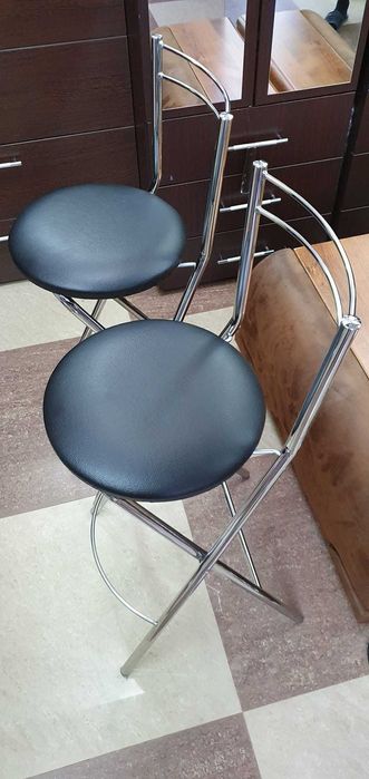 Scaune Inalte de Bar Cromate