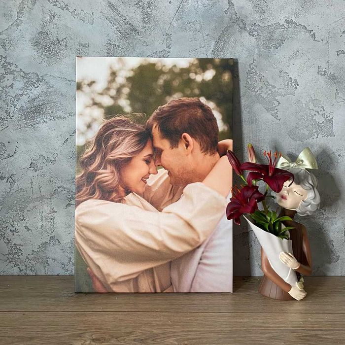 Изготовление портрет по фото, картина, фотопортрет на холсте печать