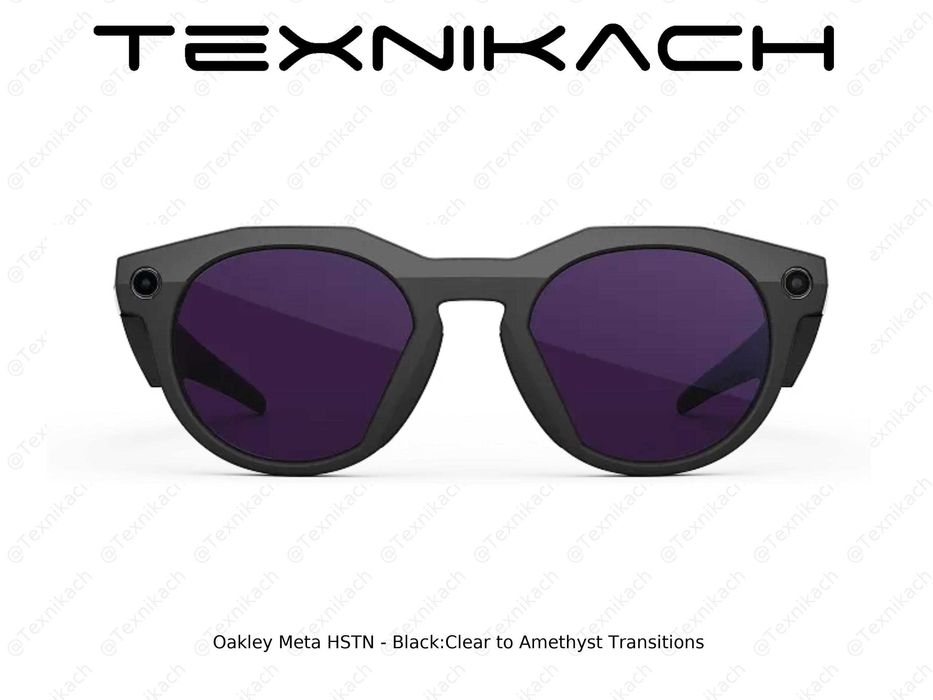 Новый Oakley Meta HSTN - Black/Clear to Amethyst Transitions Доставка