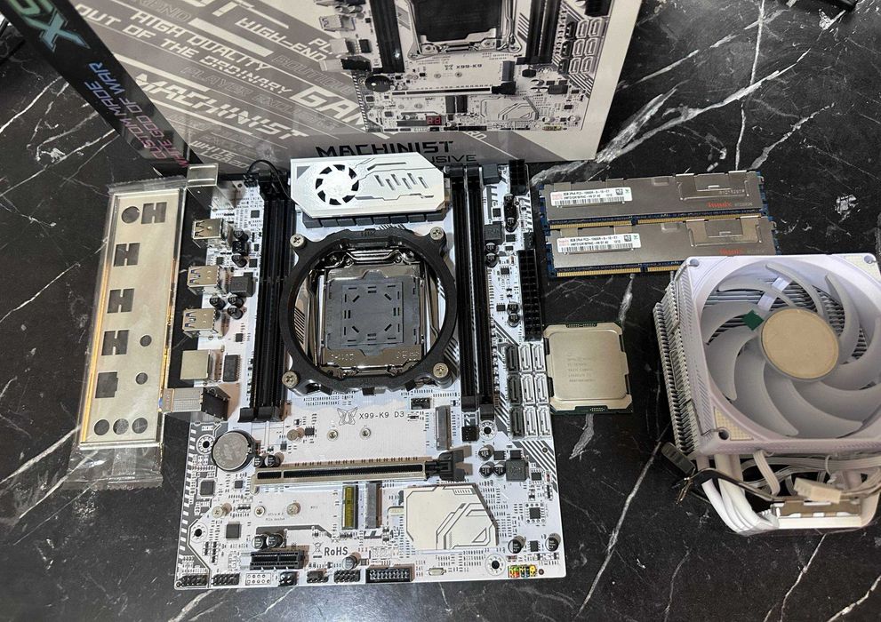 Белые комплекты 16 ядерные / плата + проц+ озу 16 + куллер