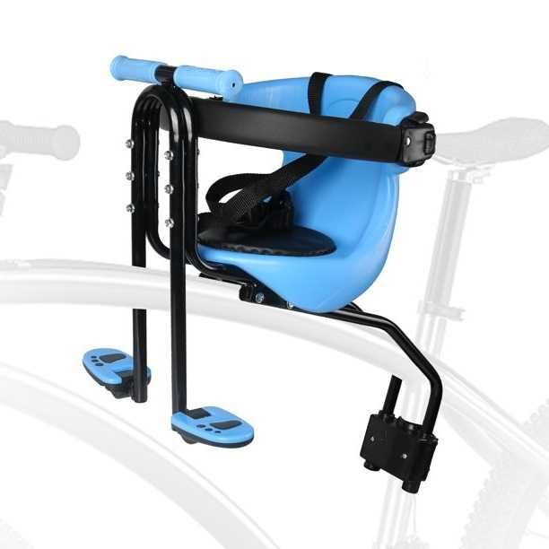Scaun de copil pentru bicicleta, prindere pe bara din fata, ca nou