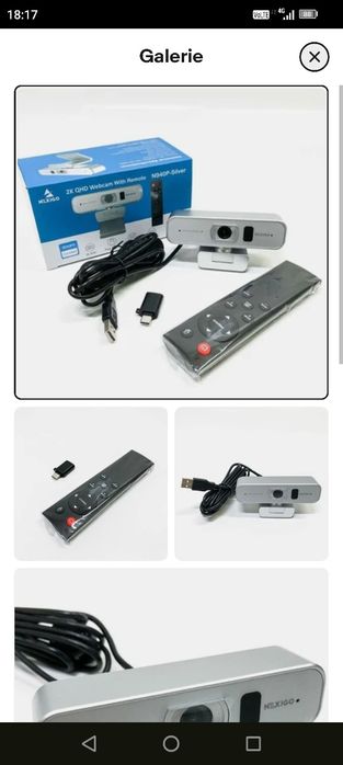 NexiGo N940P 2K Webcam mit zoomfunktion, Fernbedienung und