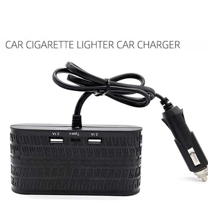 Разклонител за запалка Automat-4 гнезда, 2 USB, 12-24V