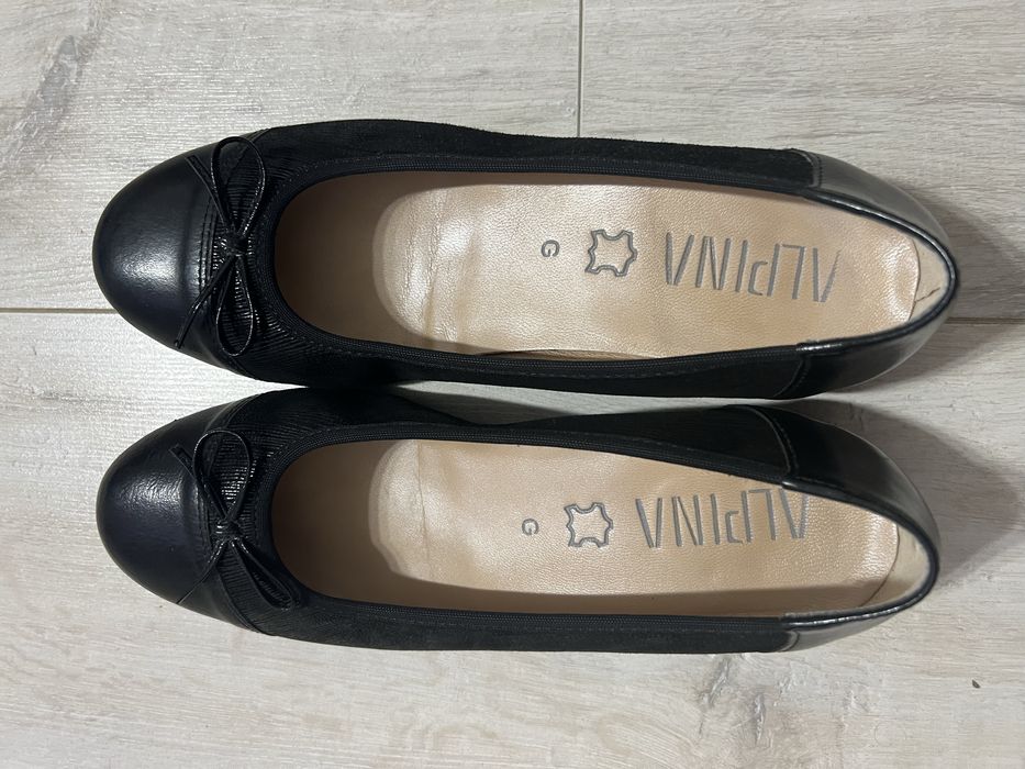 Balerini de piele naturala Alpina