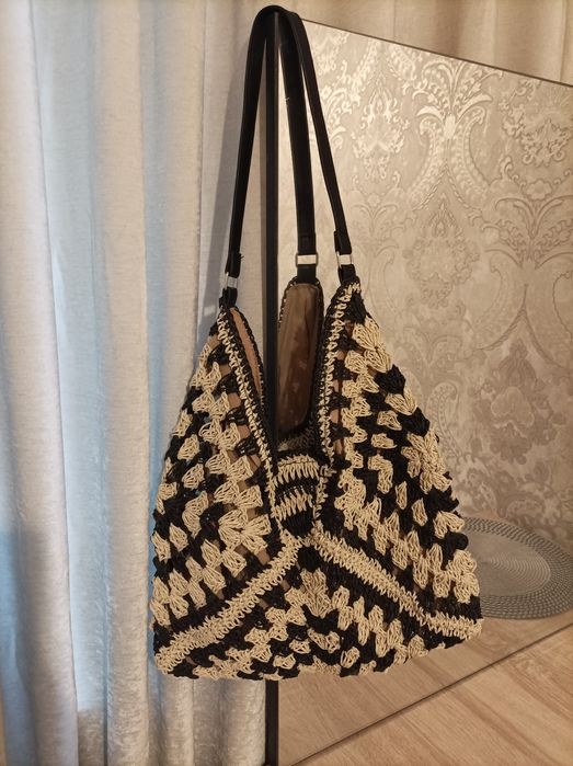 Плетёная сумка шоппер