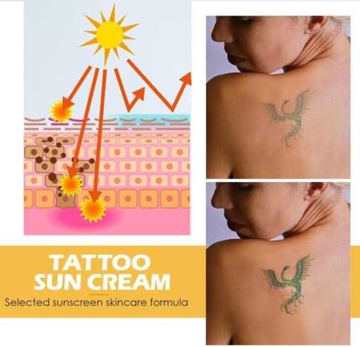 Слънцезащитен крем за татуировки, SPF50, 60 мл, Eelhoe