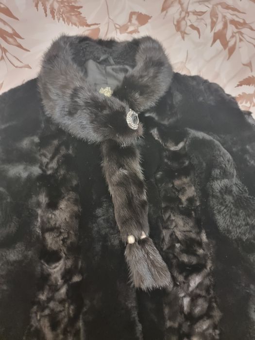 Шуба норка и мутон