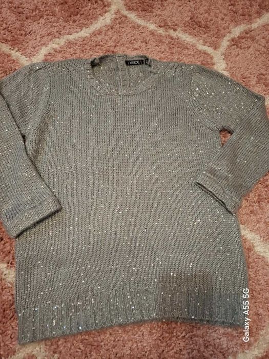 Сребриста Блуза/Пуловер