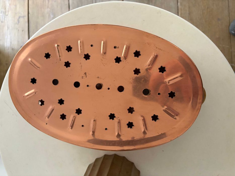 Rechaud / încălzitor mâncare din cupru, Elveția, nou