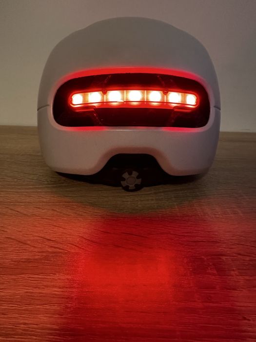 Casca protectie Smart4u, L, NOUA, semnalizare, Sandstone White