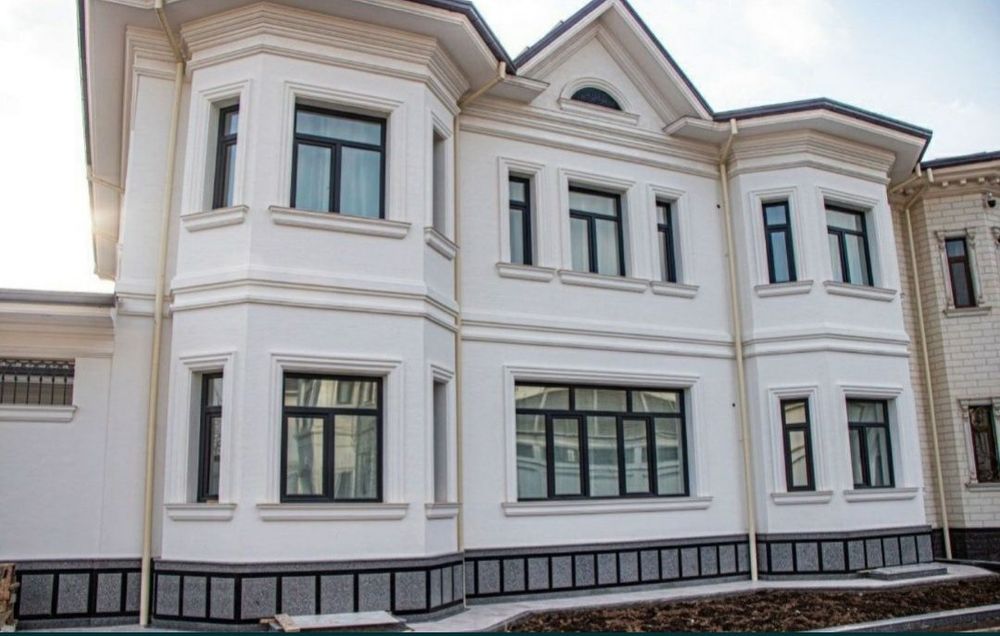 Травертин фасад в Ташкенте алюкобонд монтаж alikapon alcafon alibonda