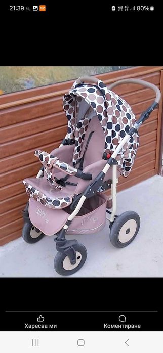 Бебешка количка ZIPPY LUX , кощница,проходилка и аспиратор за нос