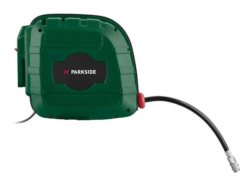 НОВИ! Компресор Parkside 1100 W с автоматична макара с маркуч 10м 8bar