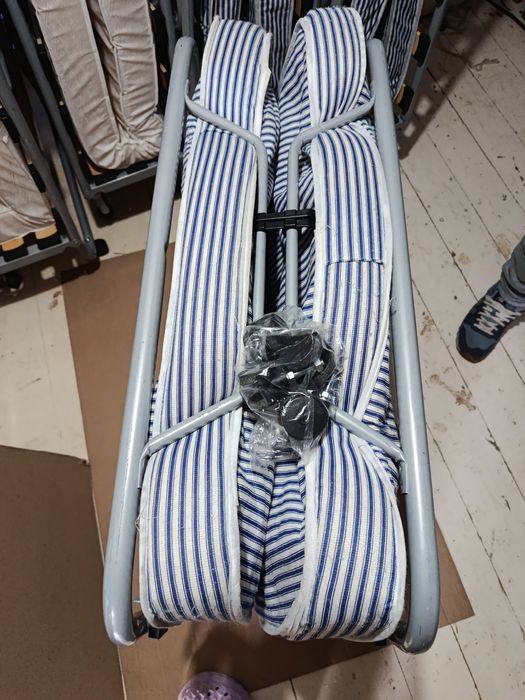 Pat cu saltea second-hand pliabil