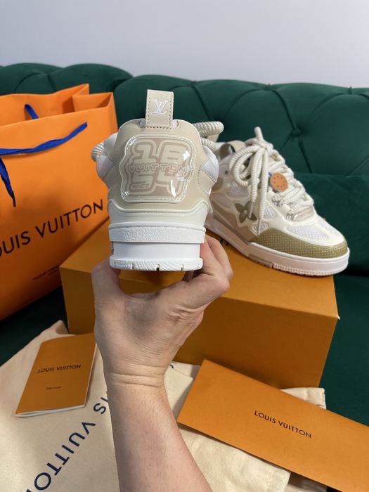 Adidasi Louis Vuitton Skate piele naturala 100% Full Box colectie noua