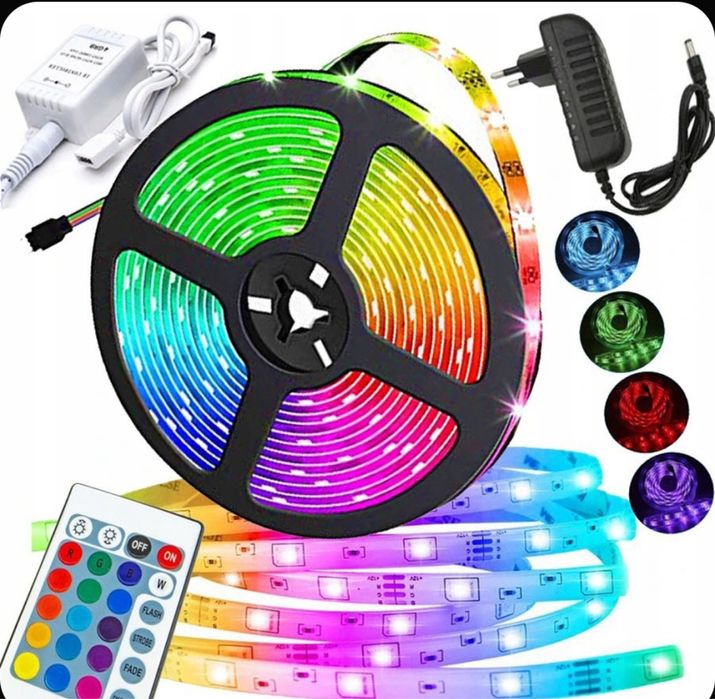 Лента светодиодная RGB в наборе 5м