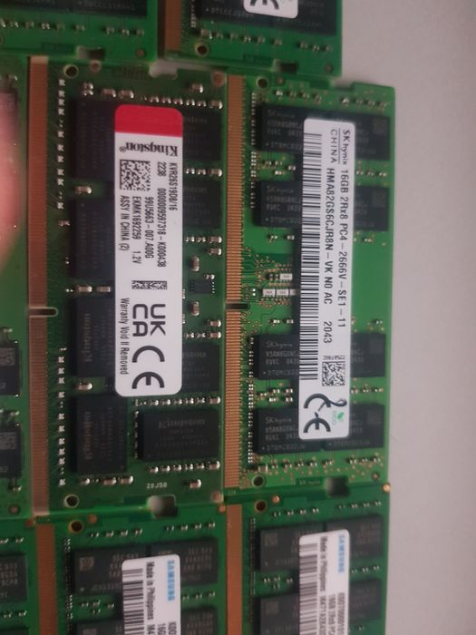 LOT 22X  16GB DDR4 LAPTOP 3200MHz(95%) Memorie Laptop 16GB DDR4 SODIMM