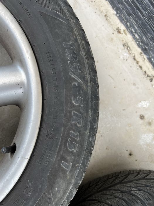 Jante cu anvelope R15 all season 4x100 Renault Clio 4