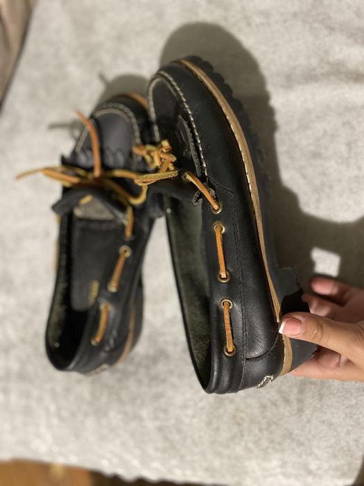 Дамски мокасини естествена кожа