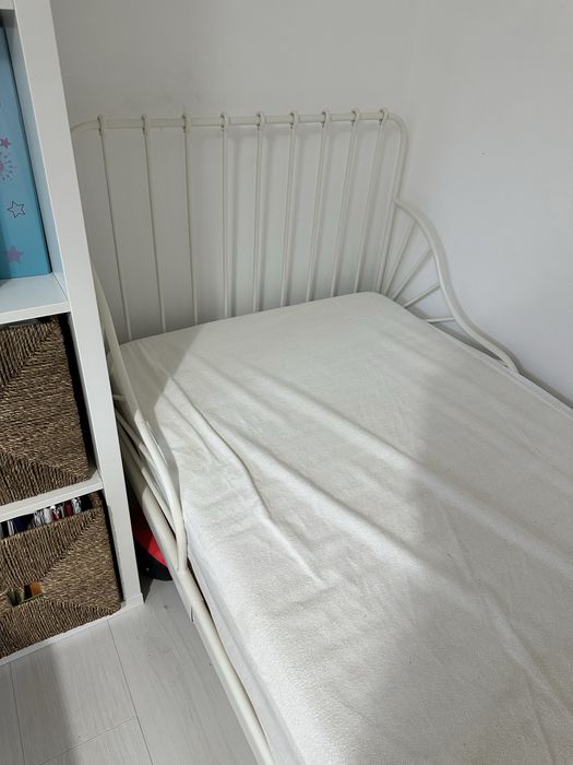 Vand pat IKEA reglabil 140-200 cm alb -fier forjat