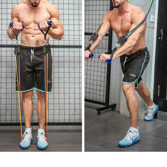 Промоция! Фитнес Ластици Комплект 11 части / Anti-Snap