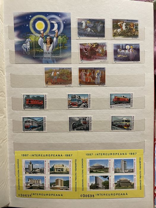 Colectie timbre nestampilate 1983-1987