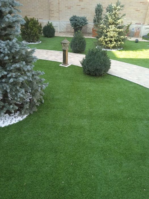 Gazon ekamiz landshaft qilamiz stadion quramiz