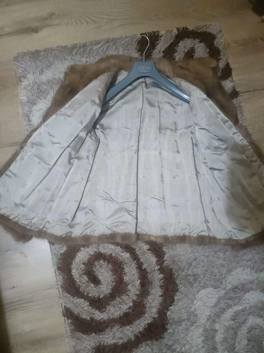 Haina de nurca  bej inchis