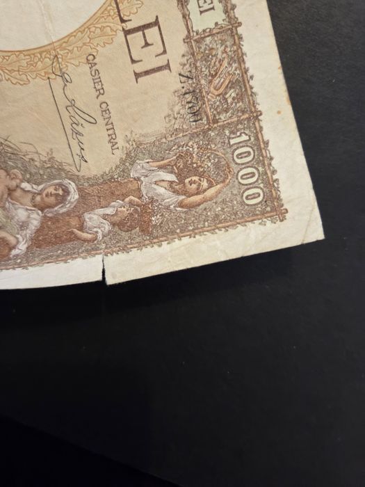 1000 lei 1939 supratipar "tarancute"