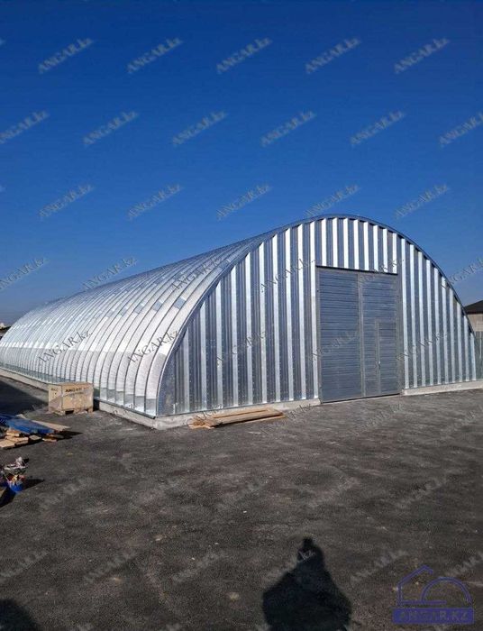 Ангар бескаркасный разборный