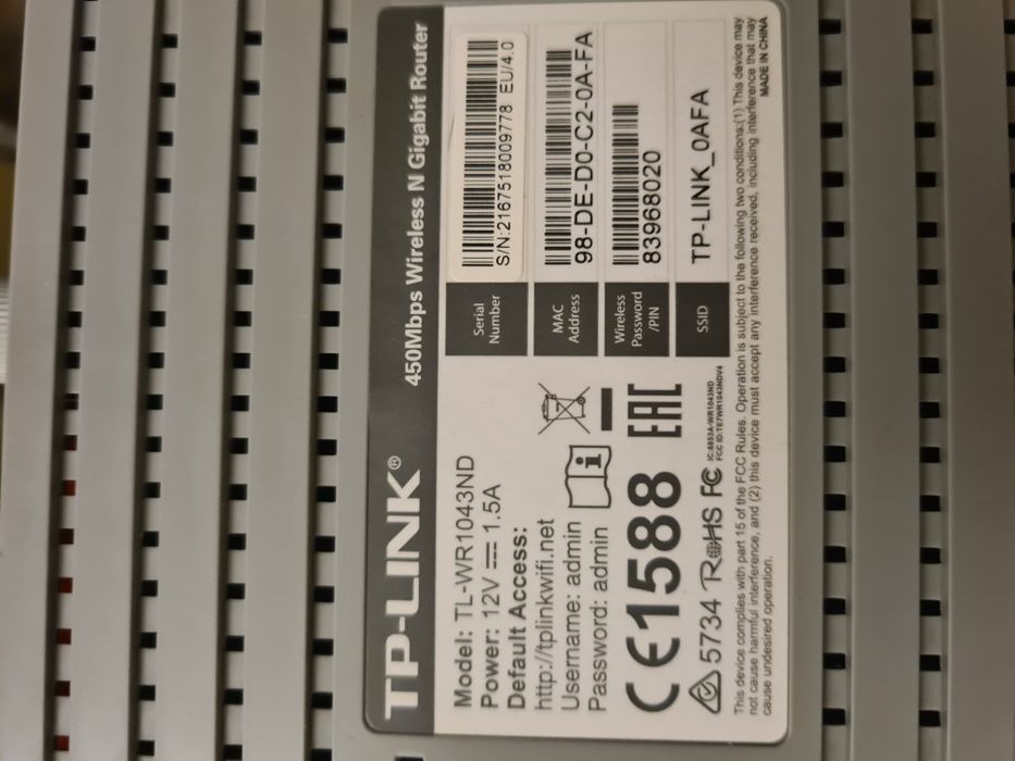 Vand Router wireless TP-LINK TL-WR1043ND-RO N Gigabit