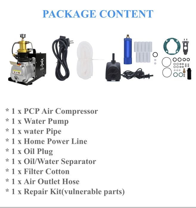 Компресор Tuxing S031 300 bar PCP