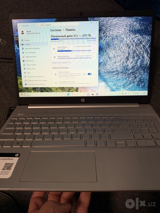 HP notebook holati zor