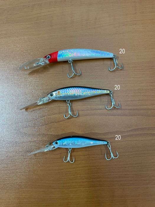 рядко срещани и изчерпани на пазара качествени воблери.