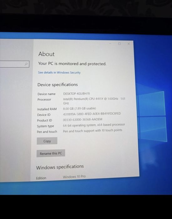 Tableta Microsoft Surface Go