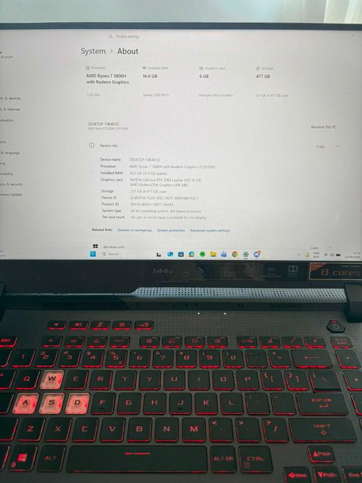 Laptop Gaming ASUS ROG Strix G513QM