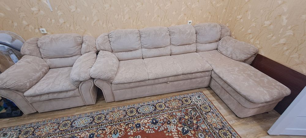 Продам диван раскладной с креслом