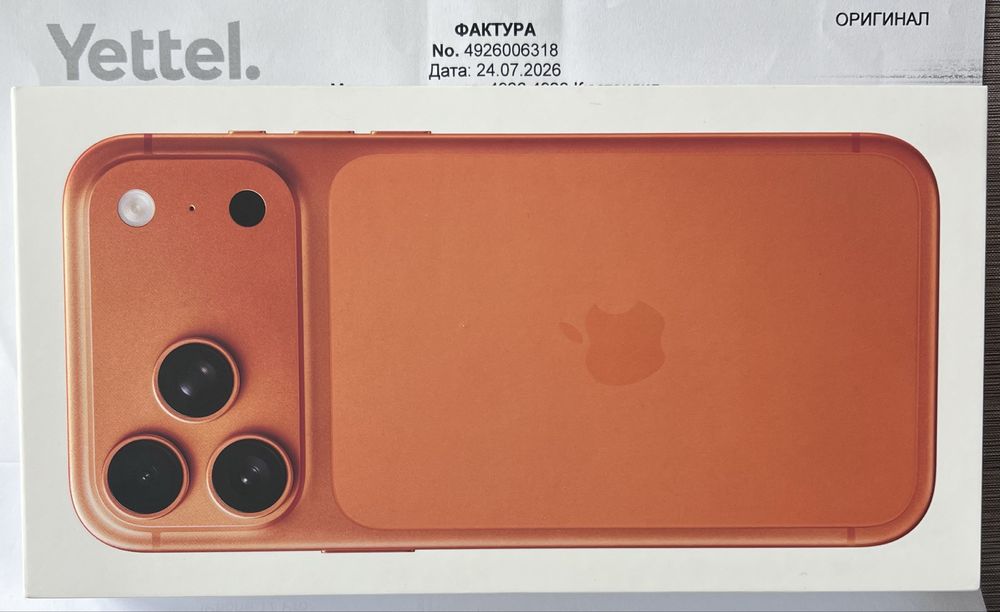iPhone 17 Pro Max Cosmic Orange 256GB !!!НОВ!!!НЕРАЗОПАКОВАН!!!