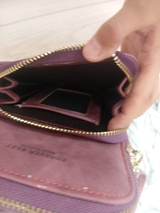 Сумка кошелёк фиолетовый