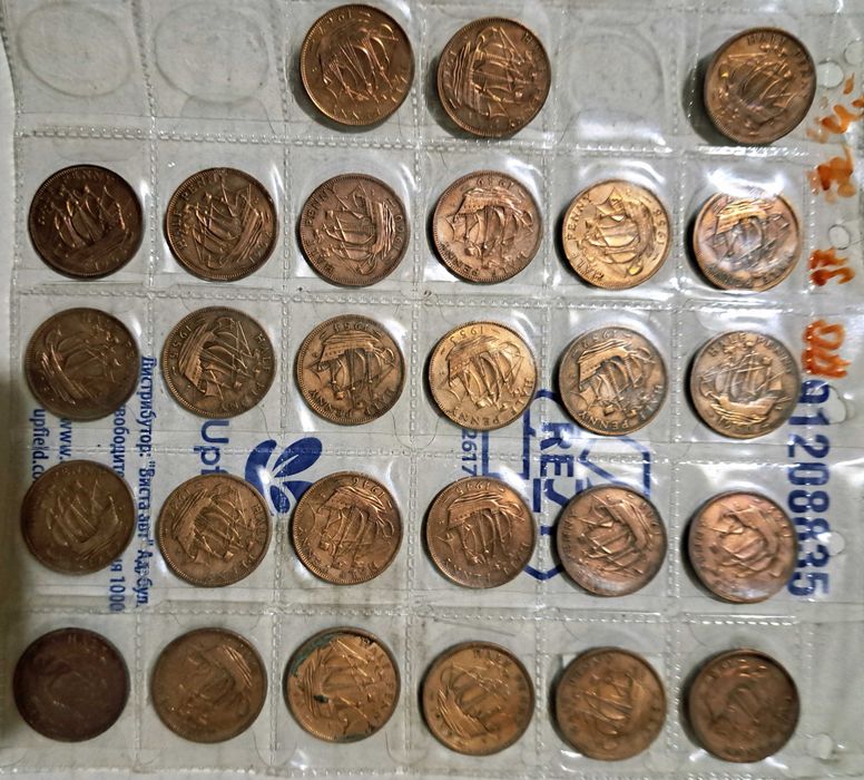 Колекция от ½ пенс ,Великобритания, 1937/1967 г.