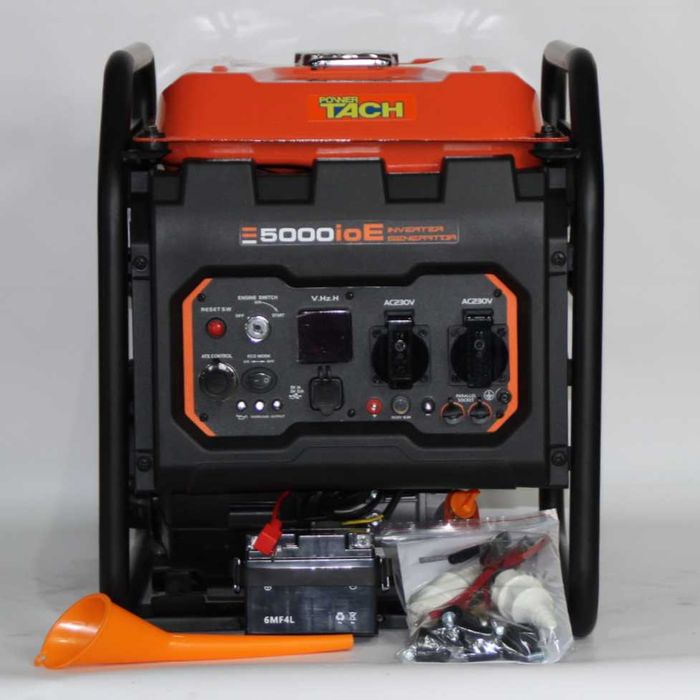 Инверторен Генератор за ток бензин/газ Power Tach 4.5 kW модел 5000ioE
