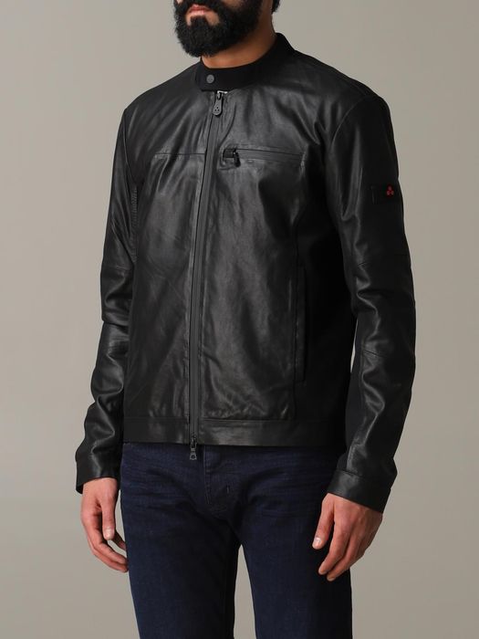 PEUTEREY : Leather Biker - Кожено хибридно яке размер ХЛ - Оригинал